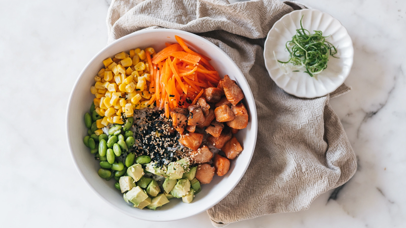 Teriyaki Salmon Poke Bowl-image